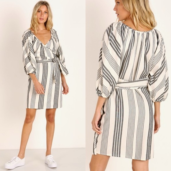 Mara Hoffman Coletta Dress Artemis Stripe Size Medium - Picture 1 of 10